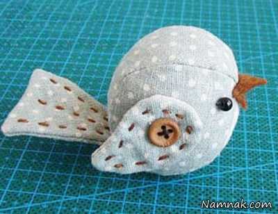 آموزش عروسک سازی دوخت پرنده پارچه ای