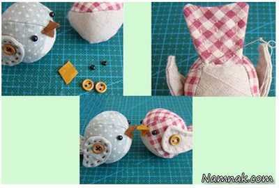 آموزش عروسک سازی دوخت پرنده پارچه ای