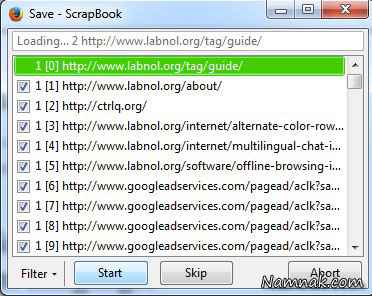 افزونه ScrapBook 