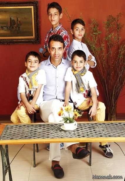 رضا عنایتی و پسرانش