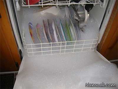 نحوه شستشو با ماشین ظرفشویی شستشو با مایع ظرفشویی