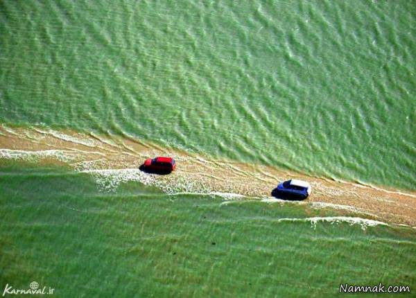 جاده ایی اسرارآمیز که هر روز ناپدید می شود جاده
