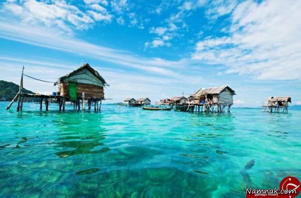 قبیله ای عجیب که روی آب زندگی میکنند زندگی در آب