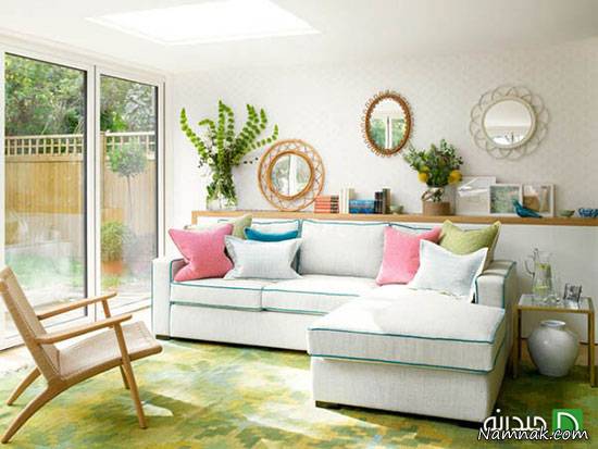 جدا کردن بخش ها و فضاهای خانه بدون دیوار مشخص کردن فضاهای خانه