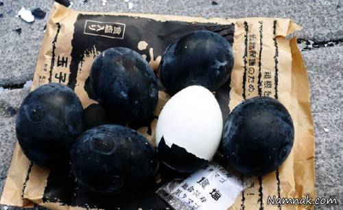 تخم مرغ های سیاه جادویی در ژاپن تخم مرغ