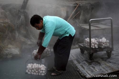 تخم مرغ های سیاه جادویی در ژاپن تخم مرغ