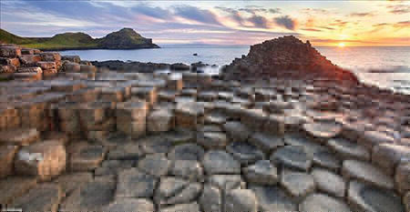 گذرگاه ساحلی جاینت، یکی از عجایب طبیعی بریتانیا گذرگاه جاینت