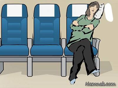 خوابیدن در هواپیما