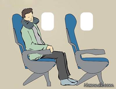 خوابیدن در هواپیما