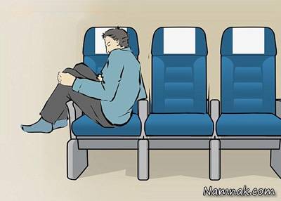  خوابیدن در هواپیما