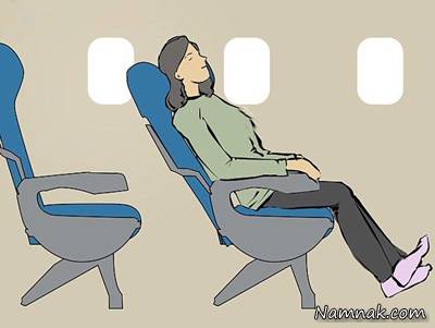 خوابیدن در هواپیما