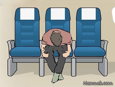  خوابیدن در هواپیما