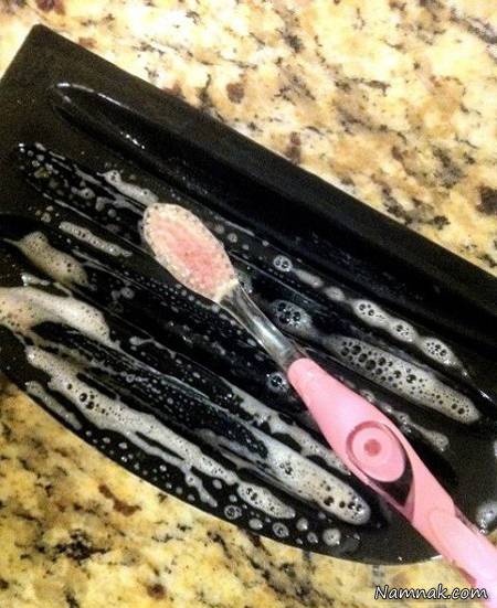 تمیزکاری با مسواک کاربرد مسواک در خانه داری