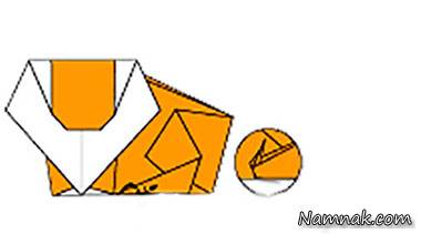 کاردستی شیر با کاغذ