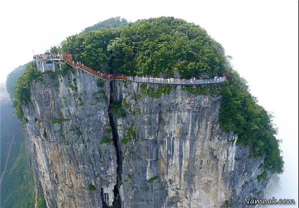 عکسی ازپل شیشه ای چین پل شیشه ای چین