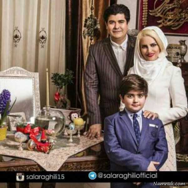 عکس سالار عقیلی و همسرش