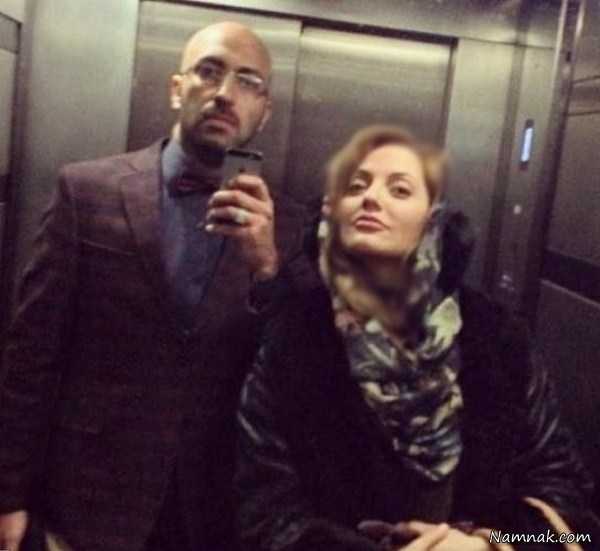 مهناز افشار در کنار همسرش