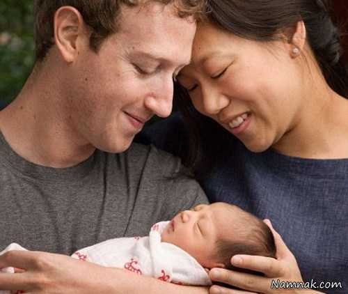 مارک زاکربرگ و همسرش