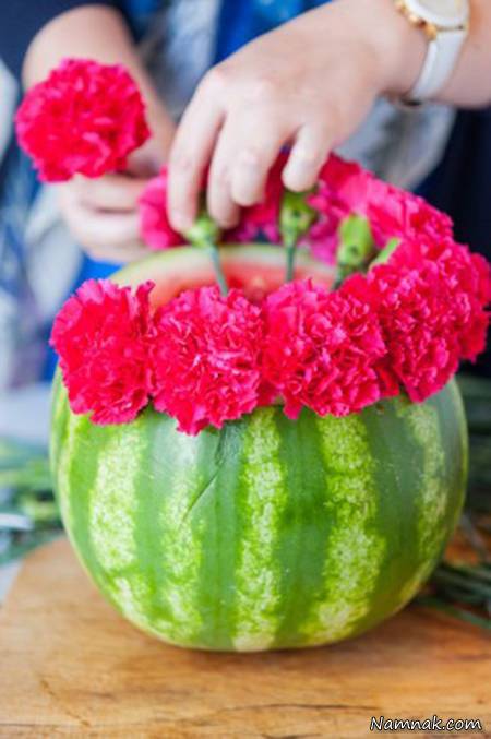 درست کردن گلدان زیبا با وسایل ساده درست کردن گلدان