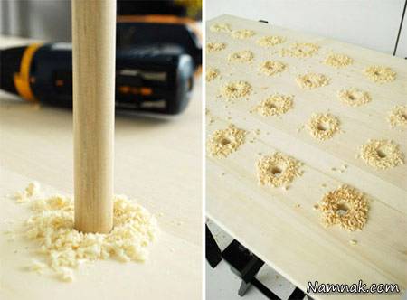 ساخت طاقچه چوبی با نجاری ساده ساخت طاقچه چوبی