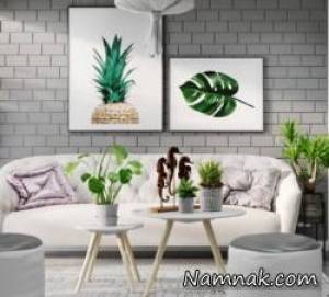 دکوراسیون طوسی سفید