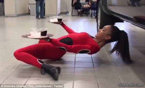 حرکت شگفت انگیز عبور دختر از زیر ماشین دختر ماشین