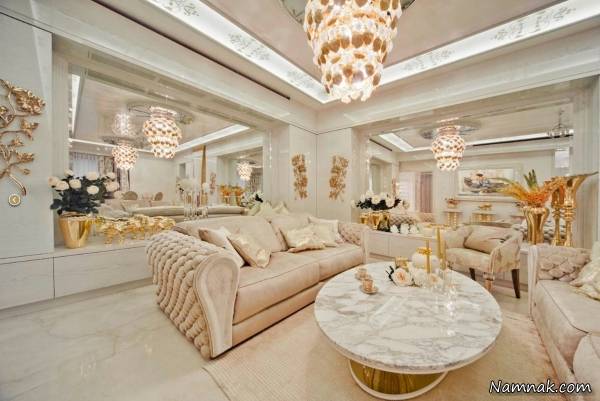 دکوراسیون اشرافی لوکس طلایی لوکس طلایی