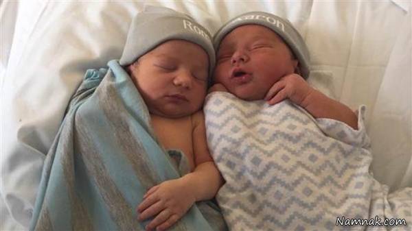 زایمان همزمان دو خواهر دوقلو