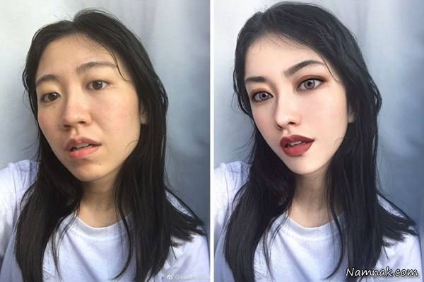 چهره واقعی دختران زیبا