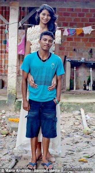 عجیب ترین عروس و داماد دنیا