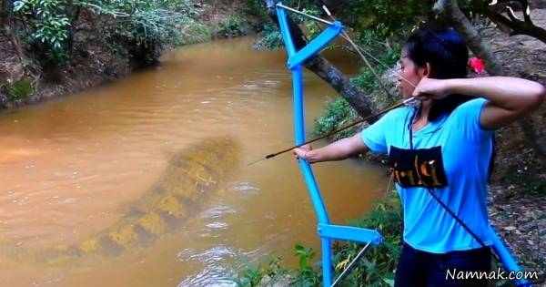 شکار ماهی با تیرکمان