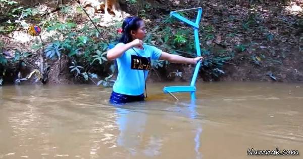 شکار ماهی با تیرکمان