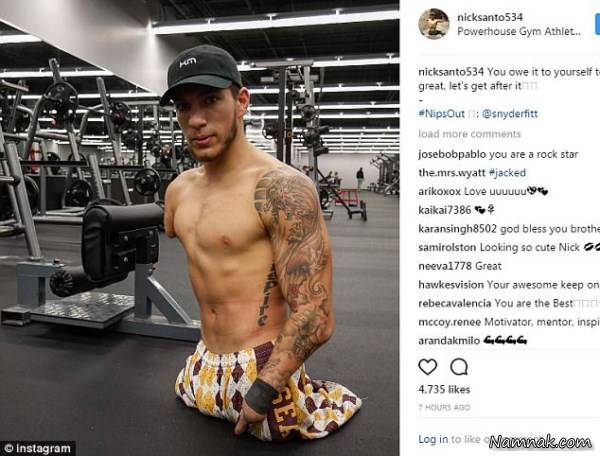 ورزشکار بدون دست و پا ورزشکار دست و پا