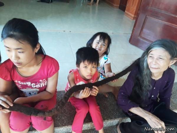 موهای 3 متری پیرزن موهای پیرزن