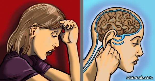 درمان سردرد با کشیدن گوش کشیدن گوش