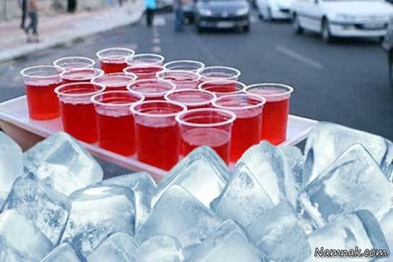 وبا با یخ شربت نذری وبا شربت نذری