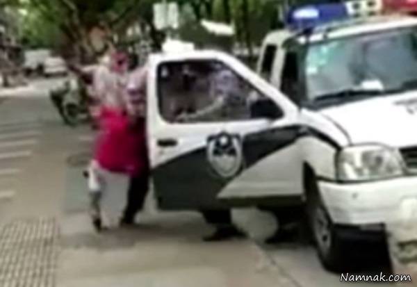 رفتار جنجالی پلیس