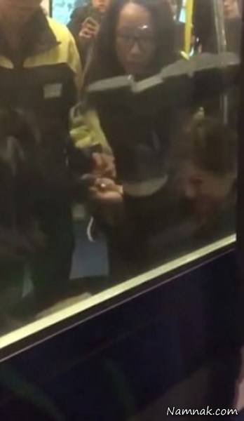 دعوای زنان در مترو
