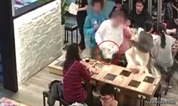 سوزاندن دختر با سوپ داغ سوزاندن دختر