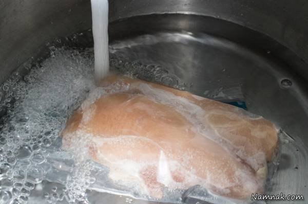 روش باز کردن یخ مرغ بازکردن یخ مرغ