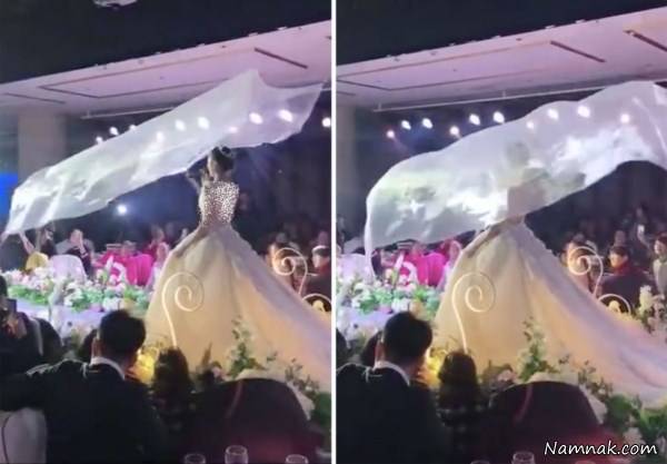 تور عروس پرنده مراسم عروسی