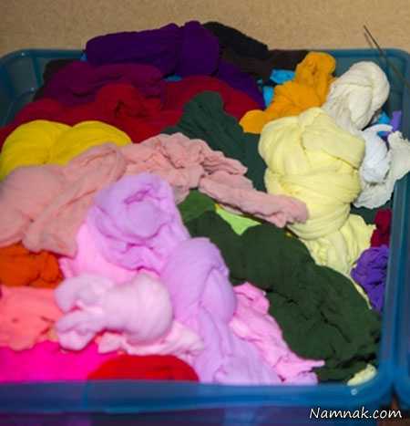 ساخت گل جورابی