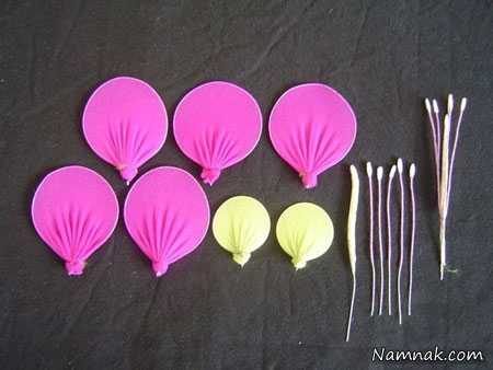 ساخت گل جورابی