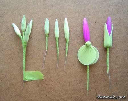 ساخت گل جورابی