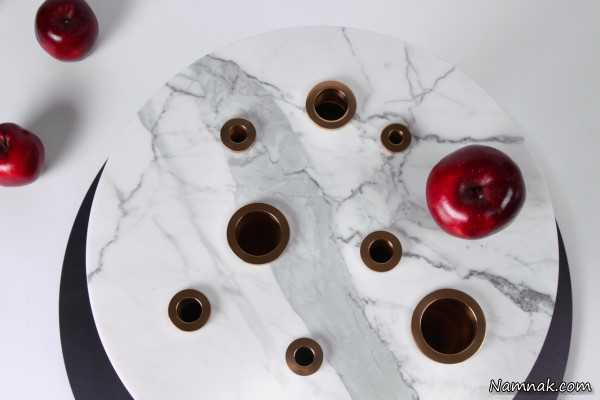 میز عسلی پایه طلایی میز عسلی