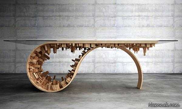 مدلمیز چوبی سه بعدی میز چوبی سه بعدی