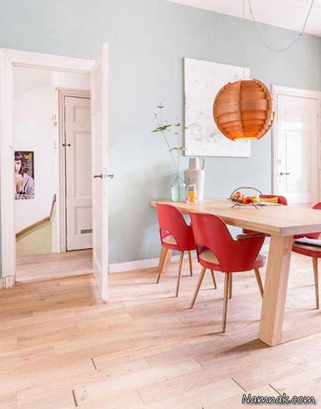 دکوراسیون رنگ قرمز آپارتمان دکوراسیون رنگ قرمز