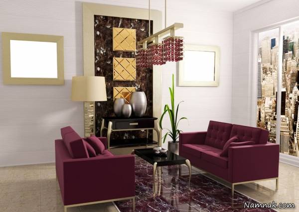 مبل مخمل اتاق پذیرایی