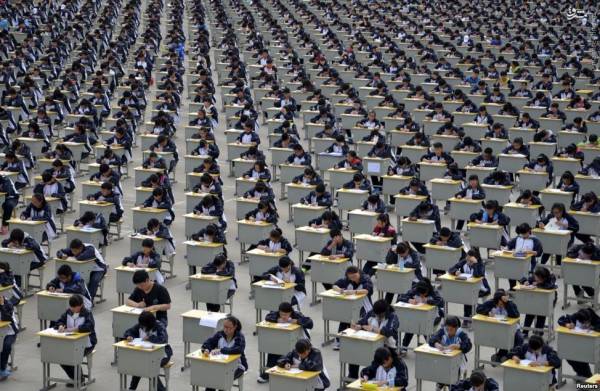 تقلب در امتحان ورودی دانشگاه در چین